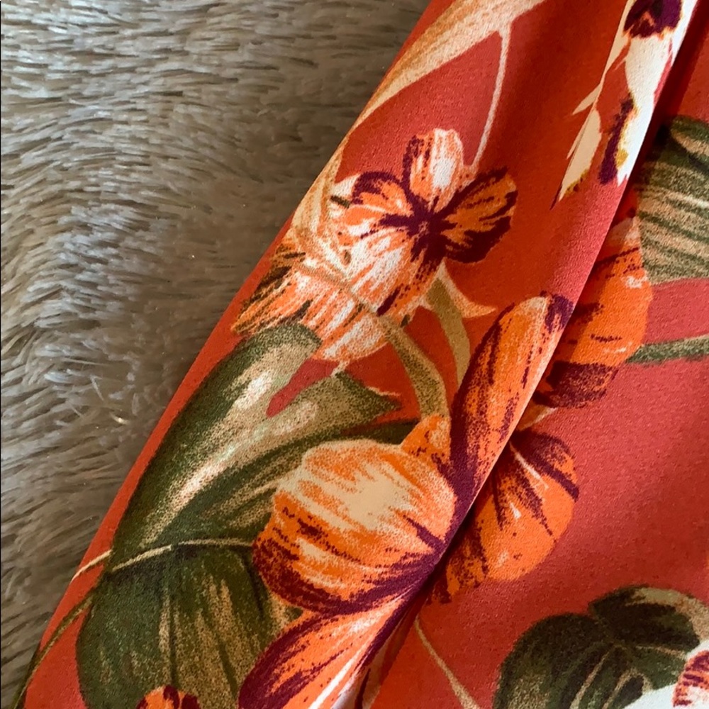 DONATING, LAST CHANCE LULU’s Dusty Rose Floral Print Skater Dress - Picture 6 of 11